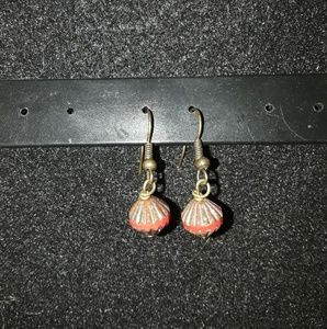 Vintage Czech glass beads earrings