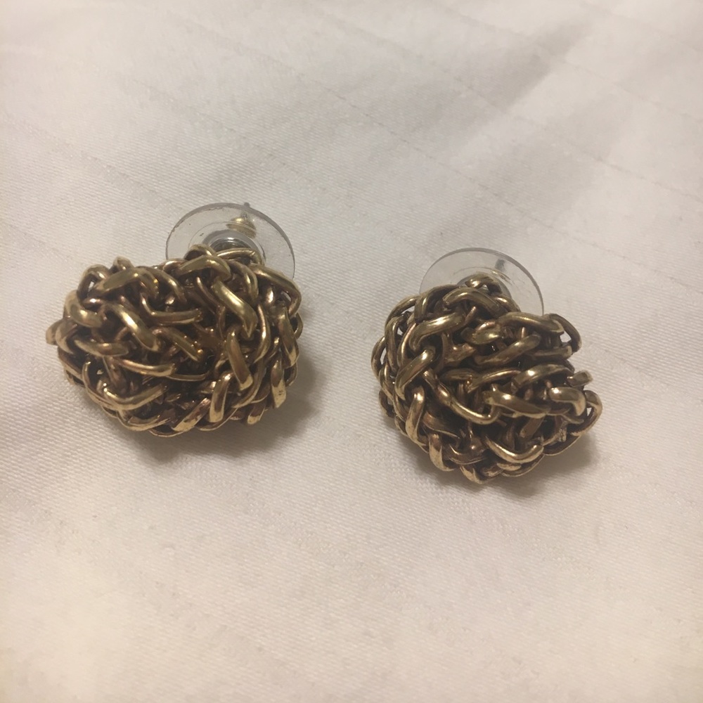 🍂Ralph Lauren Gold-Toned Metal Pierced Earrings