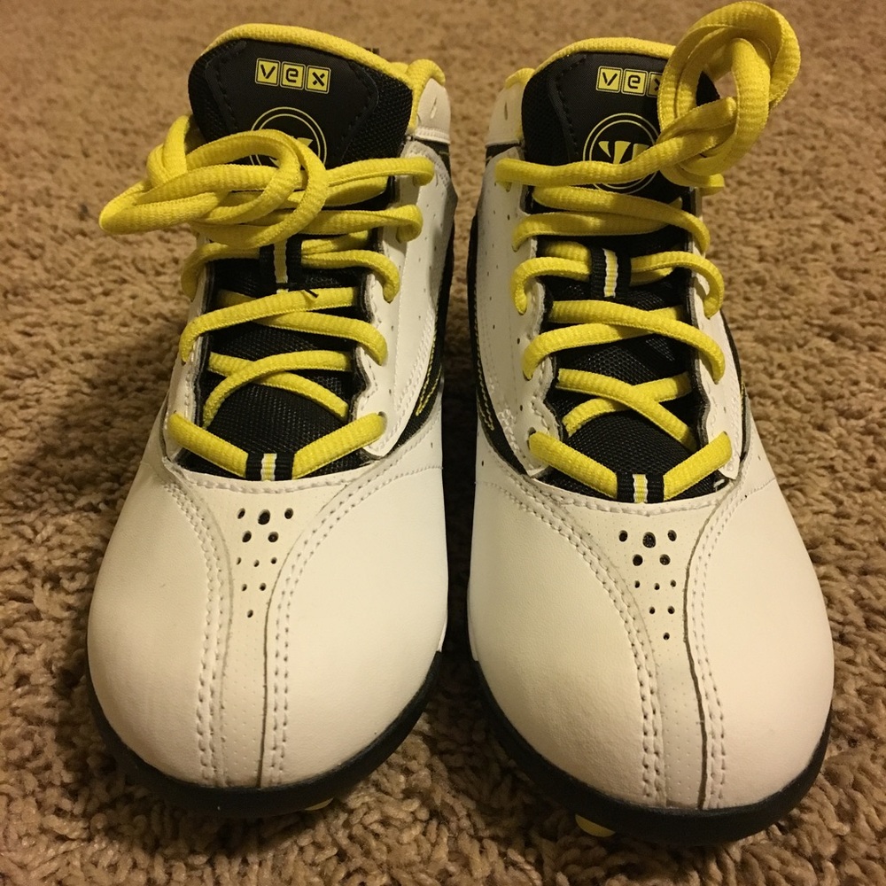 Warriors vex lacrosse cleats size 3.5