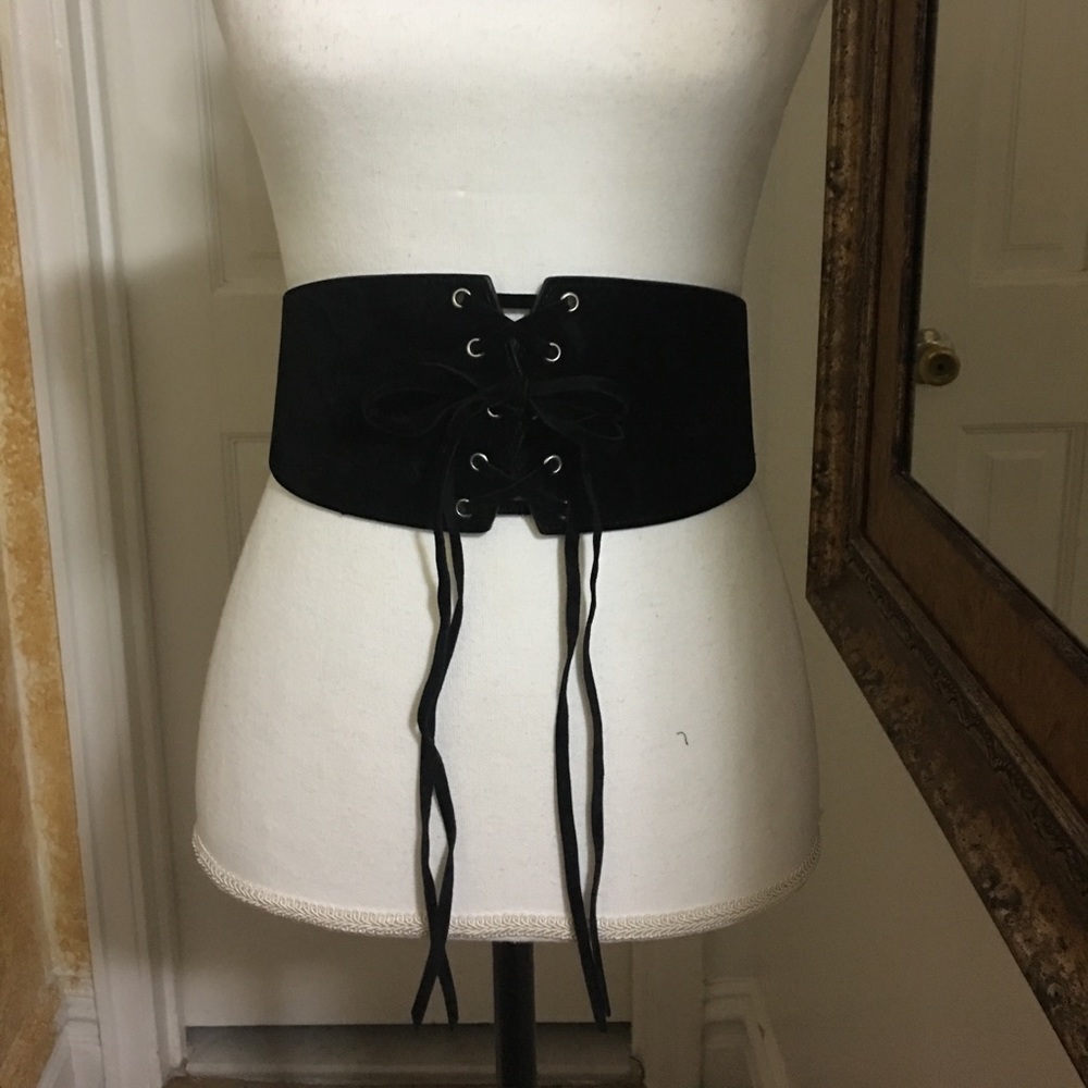Black lace up Corset
