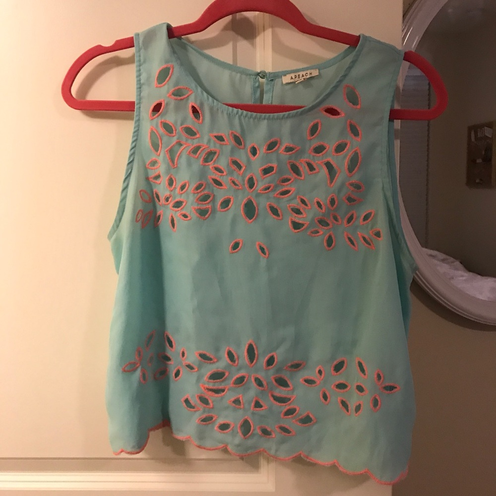 Scalloped-Cut Blouse