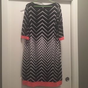 Black & White Long Sleeve Dress