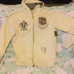 American Rag Shirts - American Rag Zippered Hooded Sweatshirt American Rag Shirts - American Rag Zippered Hooded Sweatshirt