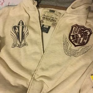 American Rag Shirts - American Rag Zippered Hooded Sweatshirt American Rag Shirts - American Rag Zippered Hooded Sweatshirt