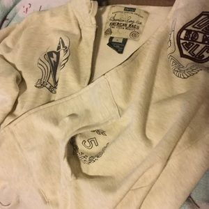 American Rag Shirts - American Rag Zippered Hooded Sweatshirt American Rag Shirts - American Rag Zippered Hooded Sweatshirt