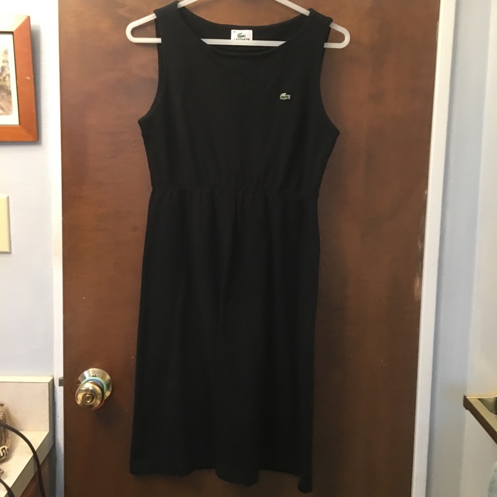 Super cute Lascoste black dress