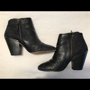 Dolce Vita Black Leather Booties