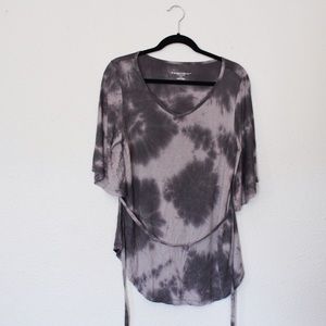 Liz Lange Black & Gray Tie Dye Tunic Liz Lange Black & Gray Tie Dye Tunic