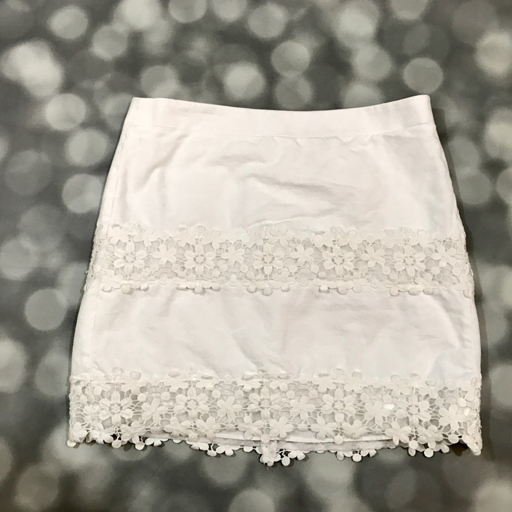 J. Crew white skirt