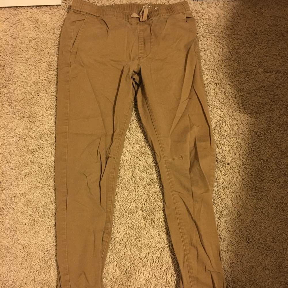 Dark Khaki bullhead denim joggers size small