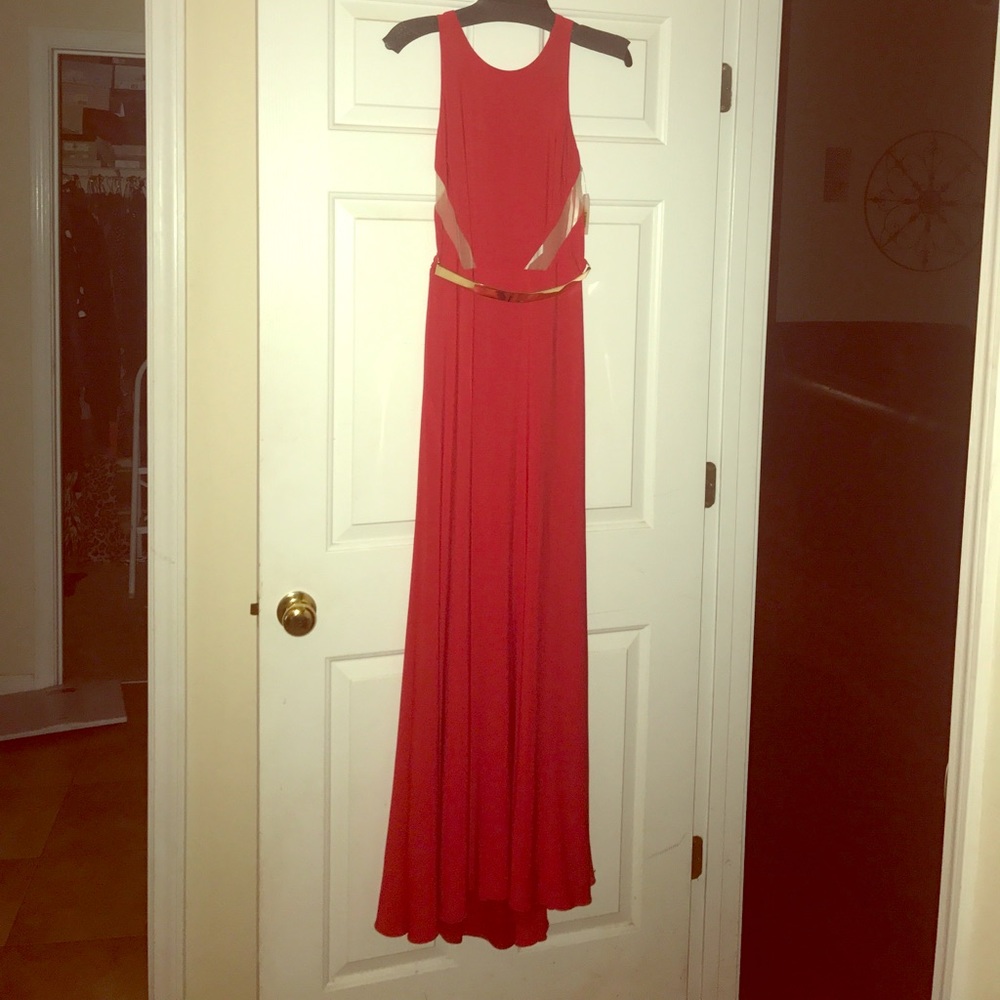 NWT Xscape red jersey gown; size 8