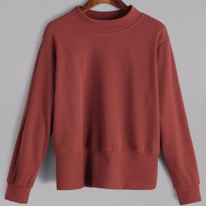 Mock Turtle Neck Crew Top