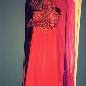 Red prom dress. From -savvi prom-