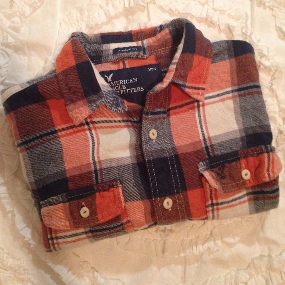 American Eagle Flannel Button Down Shirt