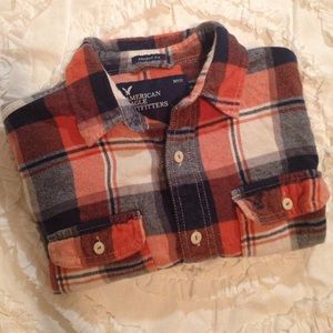 American Eagle Flannel Button Down Shirt