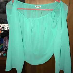 Off the shoulder crop top