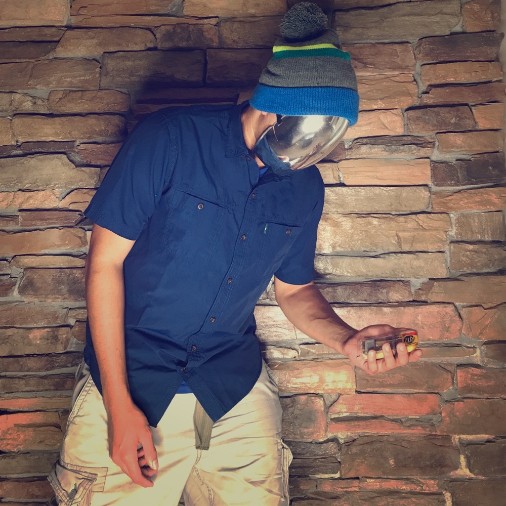 G. H. Bass & Co. Blue Button-Up T