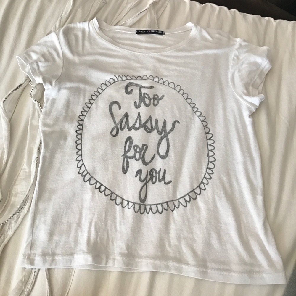 White Brandy Melville Tee