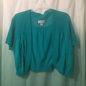 Teal bolero sweater