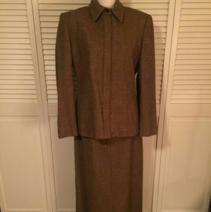 RALPH LAUREN LAMBS WOOL LONG SKIRT SUIT RALPH LAUREN LAMBS WOOL LONG SKIRT SUIT