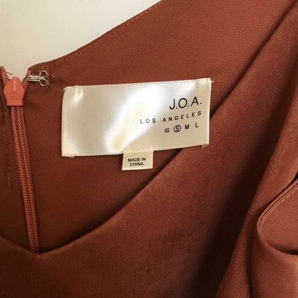 LULU'S ASYMMETRICAL COPPER DRESS - Picture 7 of 7