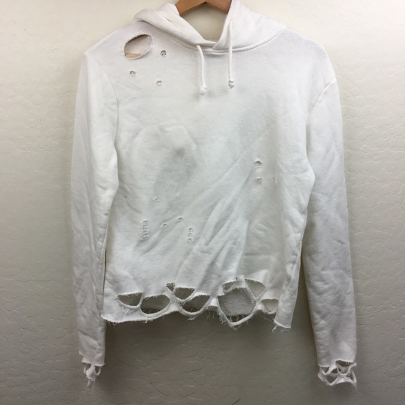 topshop white hoodie