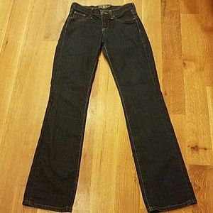 Lucky Brand Easy Rider straight leg dark jeans