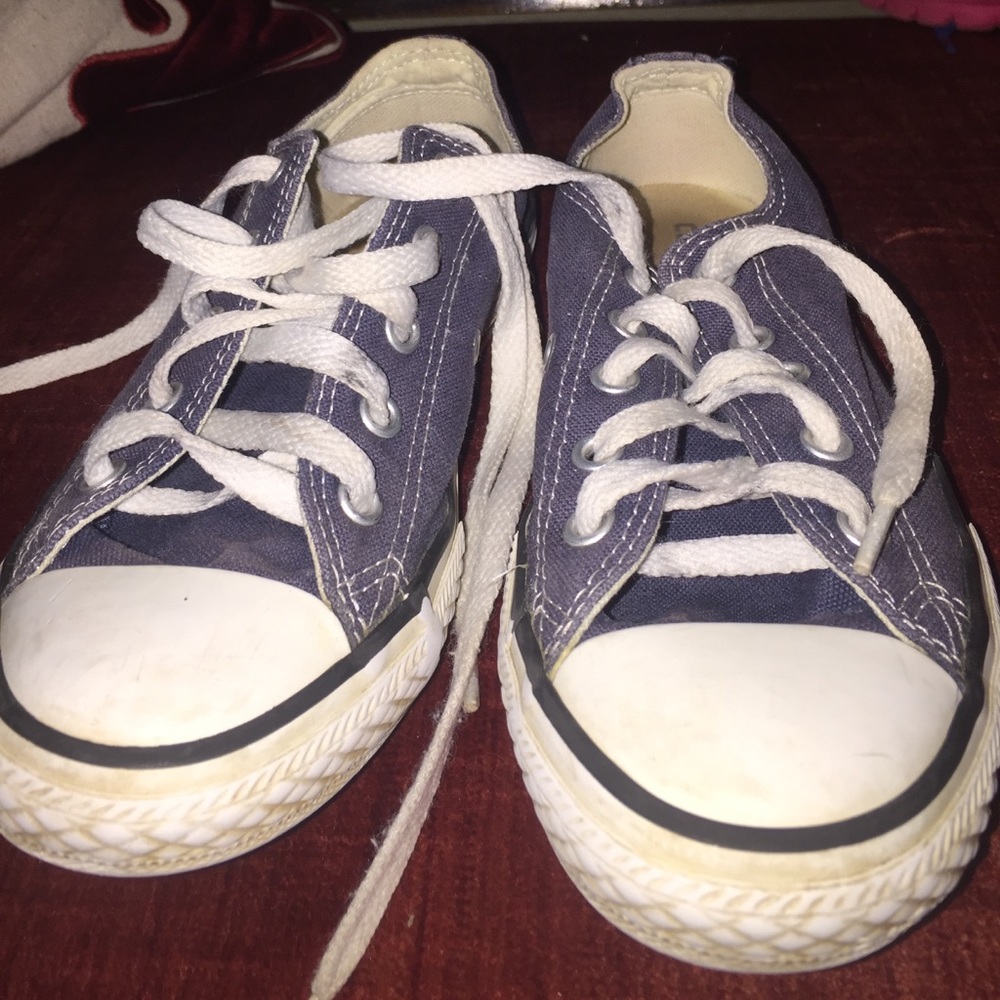Navy blue kids converse