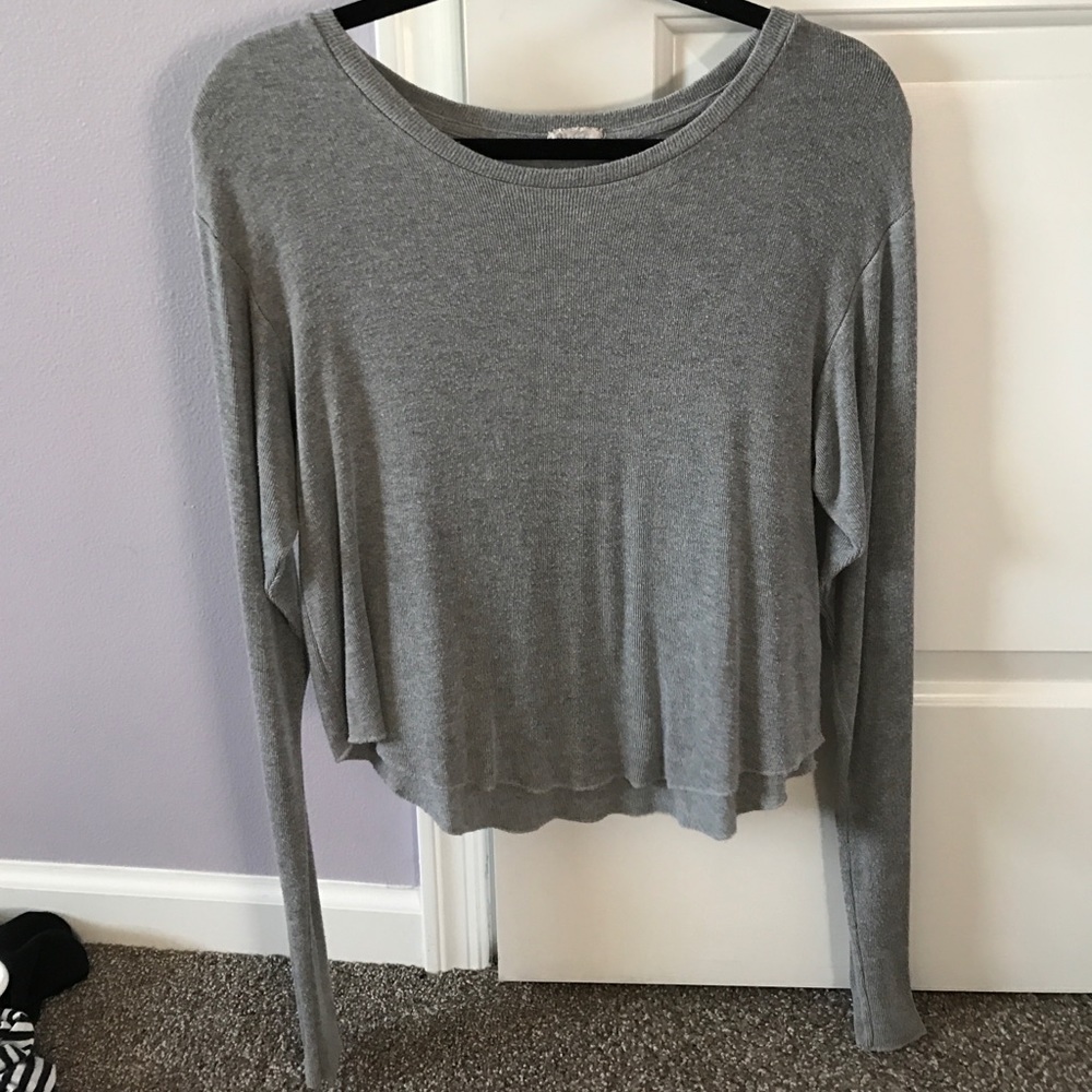 Grey Brandy Melville Long Sleeve