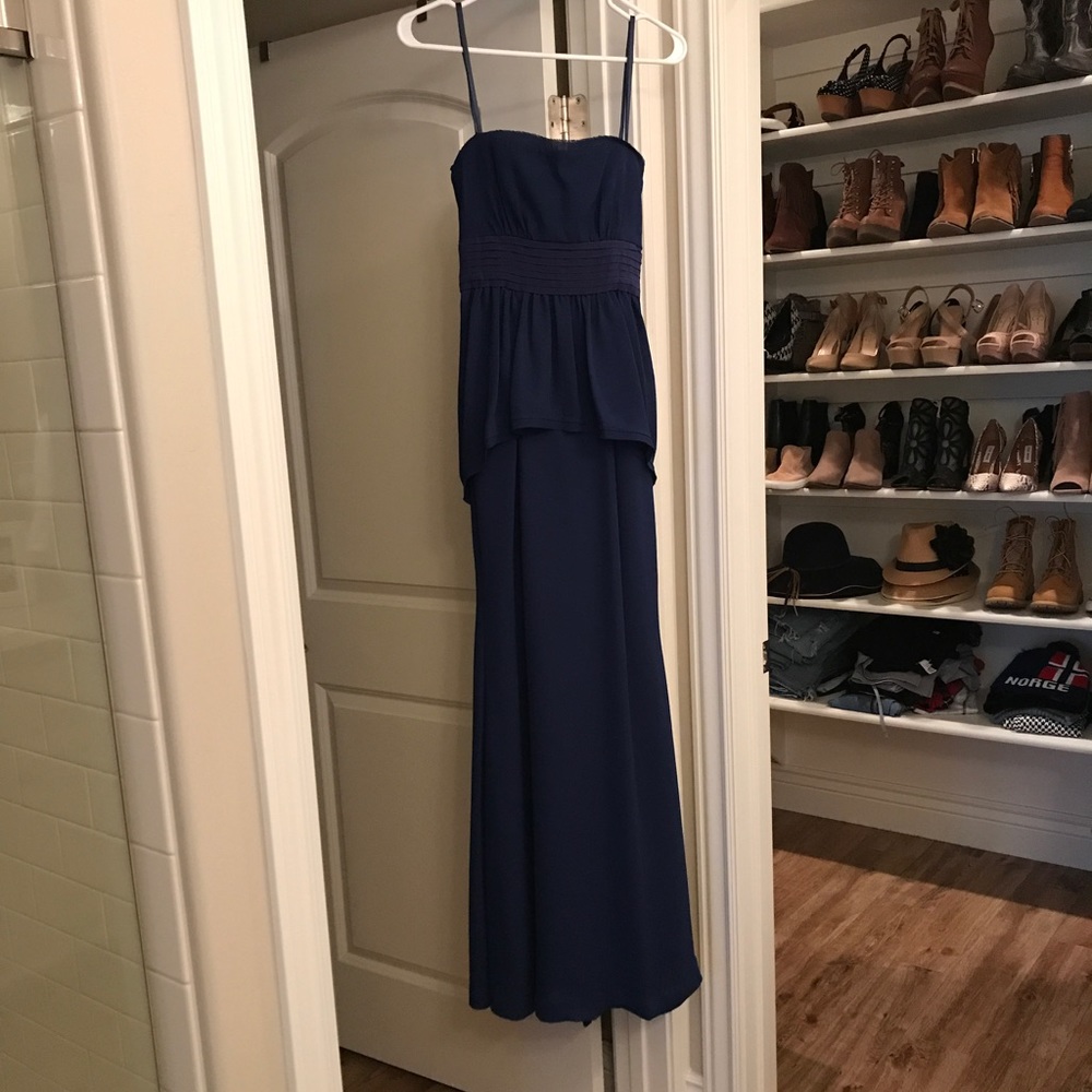 BCBG Formal, Navy Blue, Strapless Dress