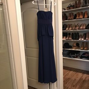BCBG Formal, Navy Blue, Strapless Dress