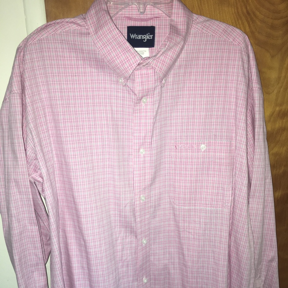Wrangler TETWP shirt  XXL/XXG PINK WHITE PLAID