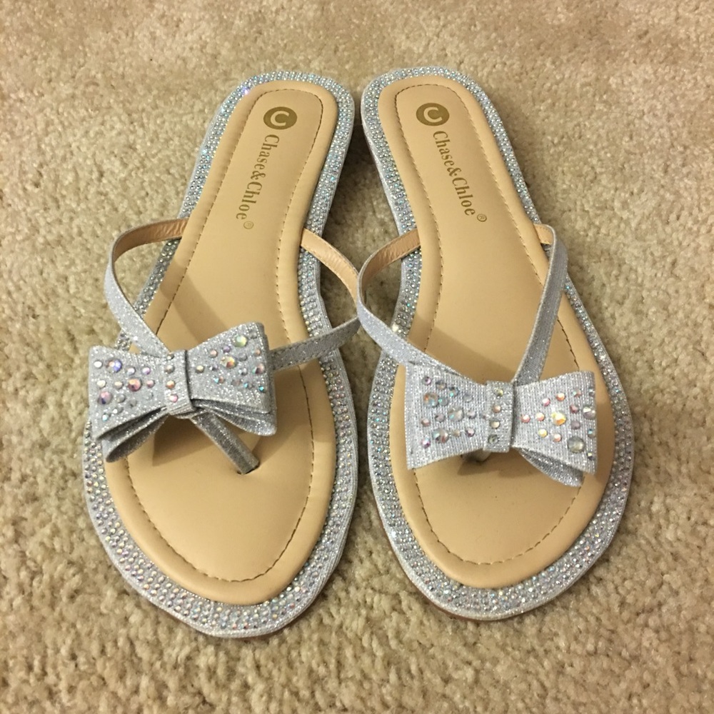 Silver Bling Sandals
