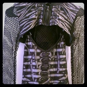 Goth/Punk Tank & Mini Hoodie Combo