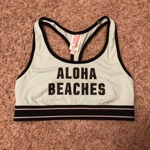 PINK Aloha Beaches Sports Bra NWT