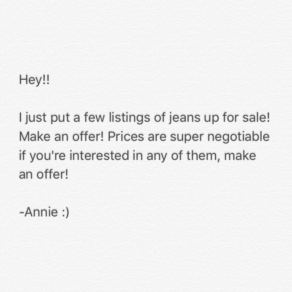 JEANS CHECK IT OUT!!