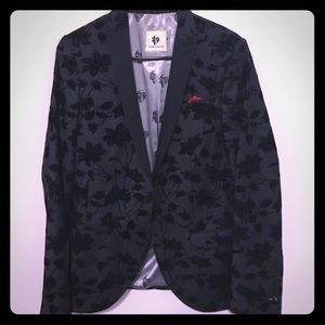 Noose and Monkey Print Tuxedo Jacket.