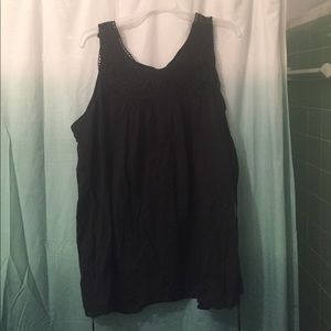 Black tank top