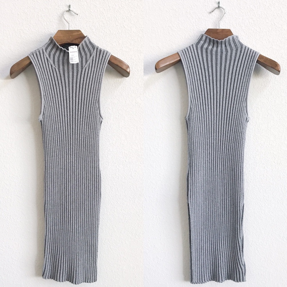 Rock and Republic Ribbed Mock Neck Sweater Tunic - Picture 3 of 7