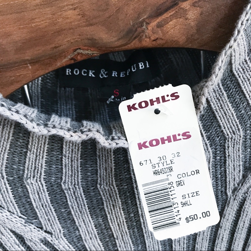 Rock and Republic Ribbed Mock Neck Sweater Tunic - Picture 5 of 7