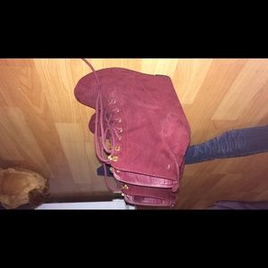 Forever21 Burgandy Wedges