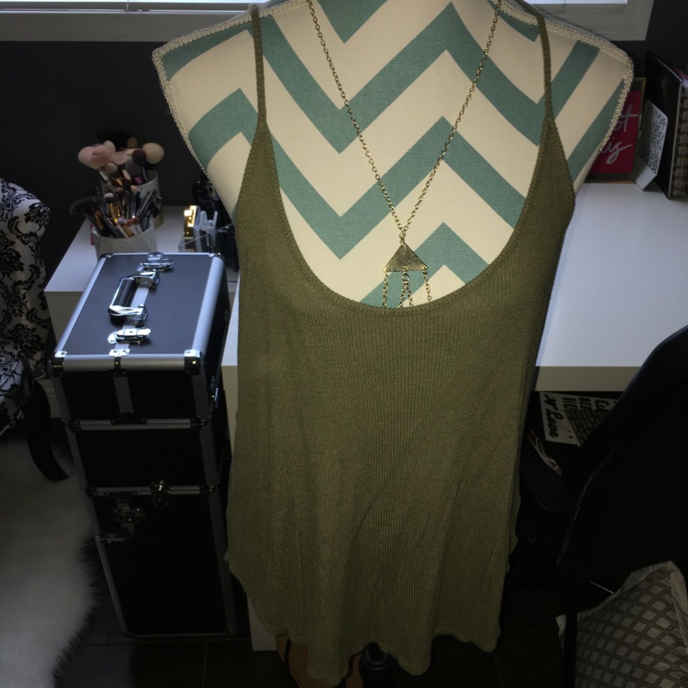 Olive tank top