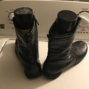 Genuine leather mod/ moto boots