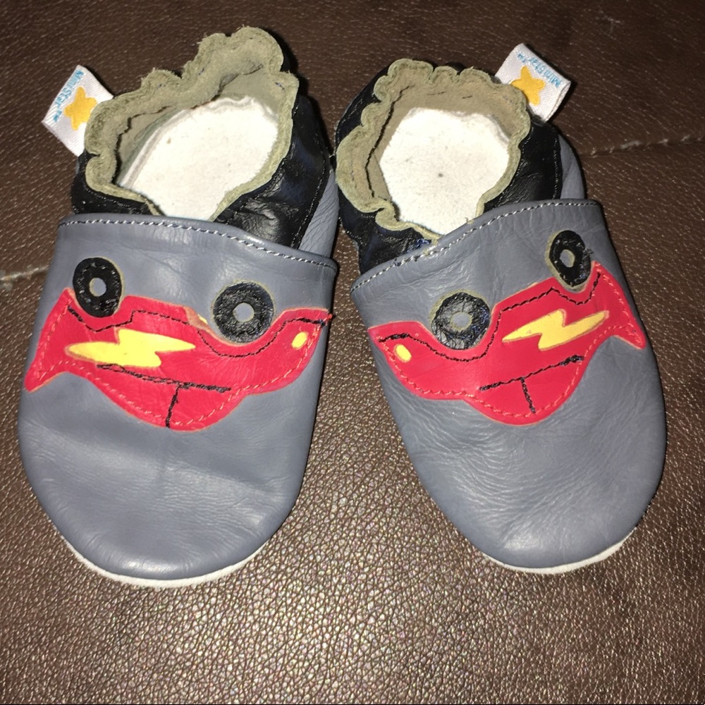 Race car soft leather soles