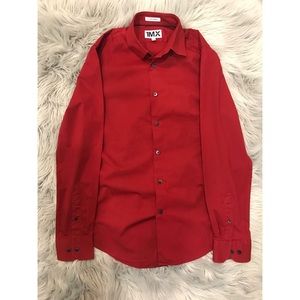 Red Express Button Down Shirt!!