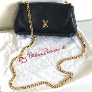 Paloma Picasso Black Leather Purse