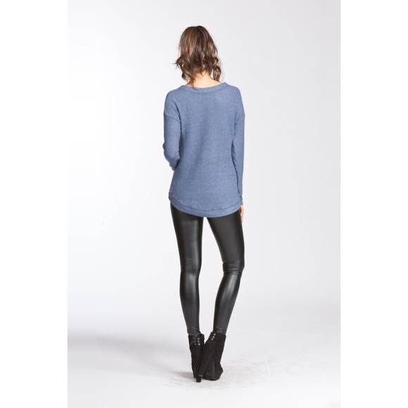 LAST ONE!! Super Soft Lace Up Top - Picture 2 of 3