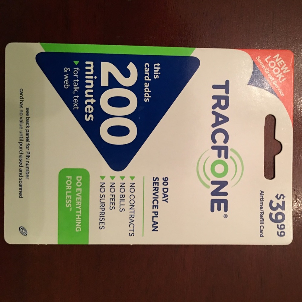 Track Phone card.    200 Min.  Obviously, new.