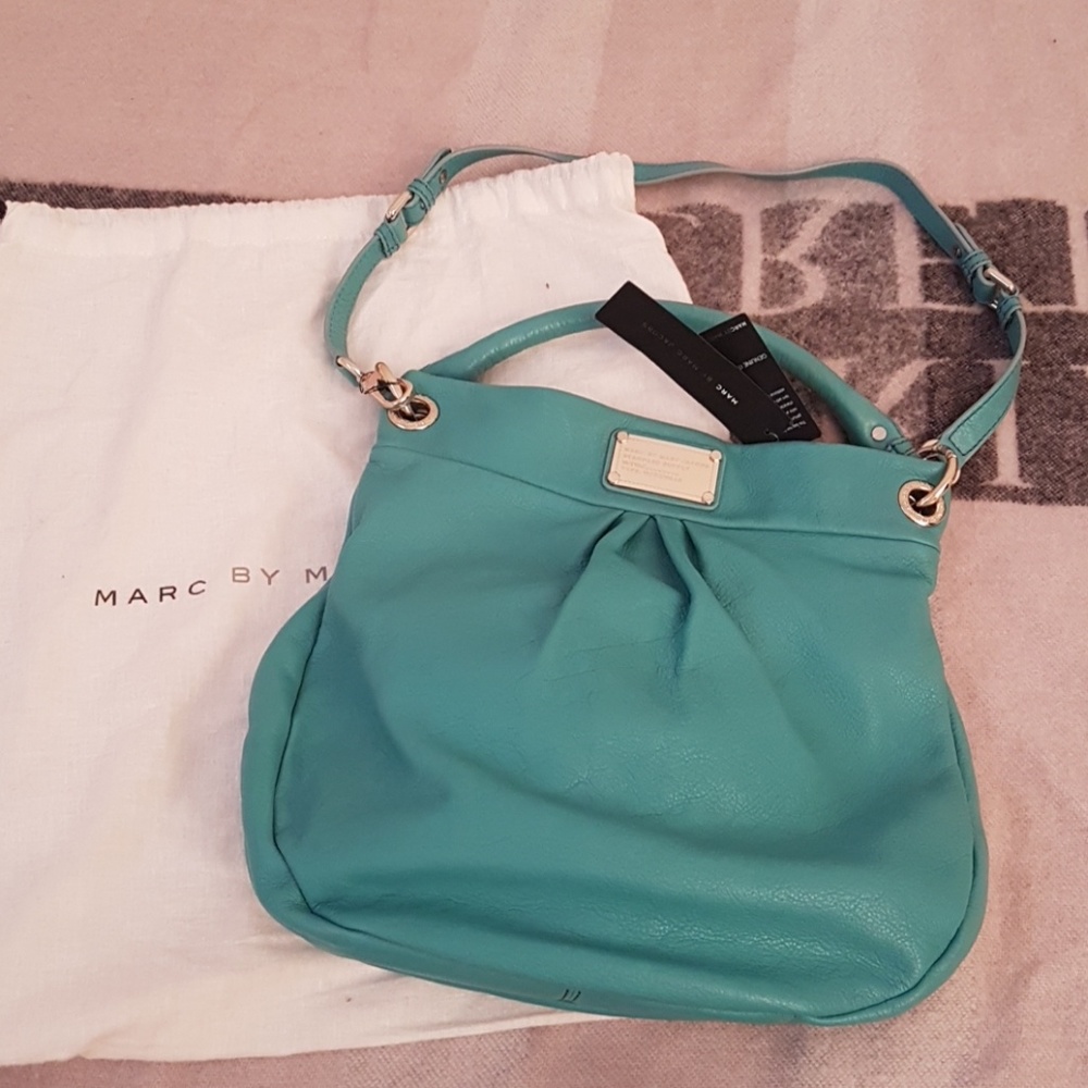 Marc by Marc Jacob's turquoise leather bag