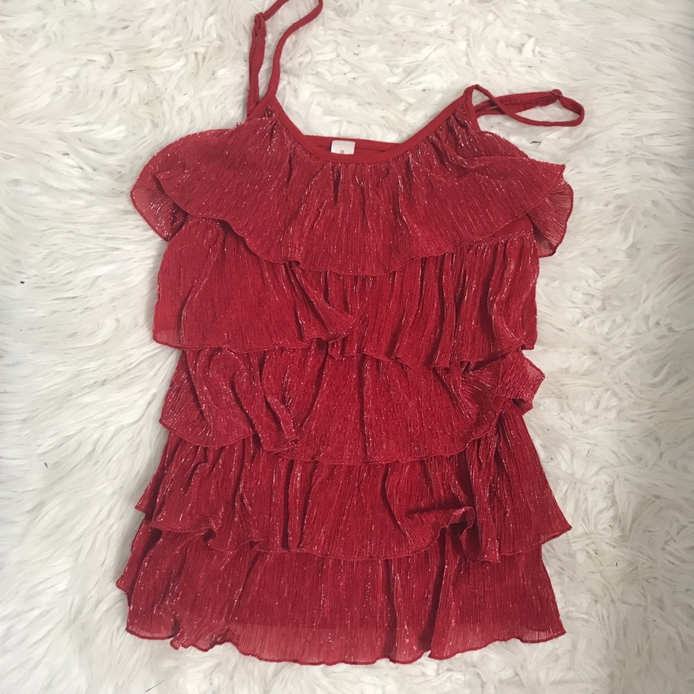 Red blouse